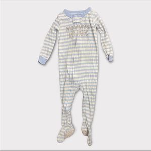 CARTER'S | 3/$15 Mommy's Hunk Baby Boy Striped Sleeper